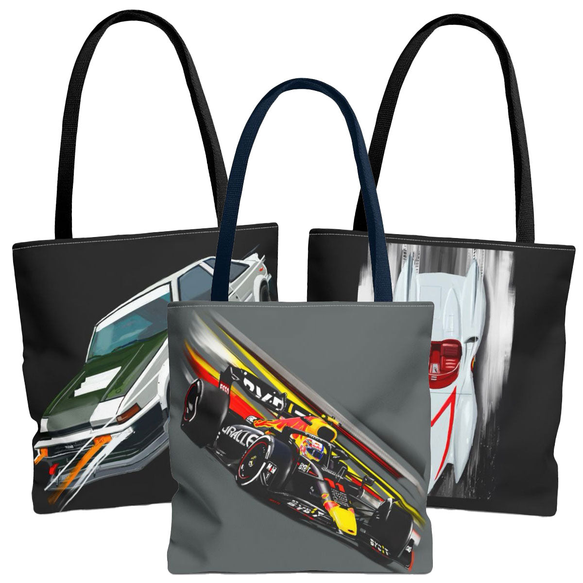 Car themed Tote bags