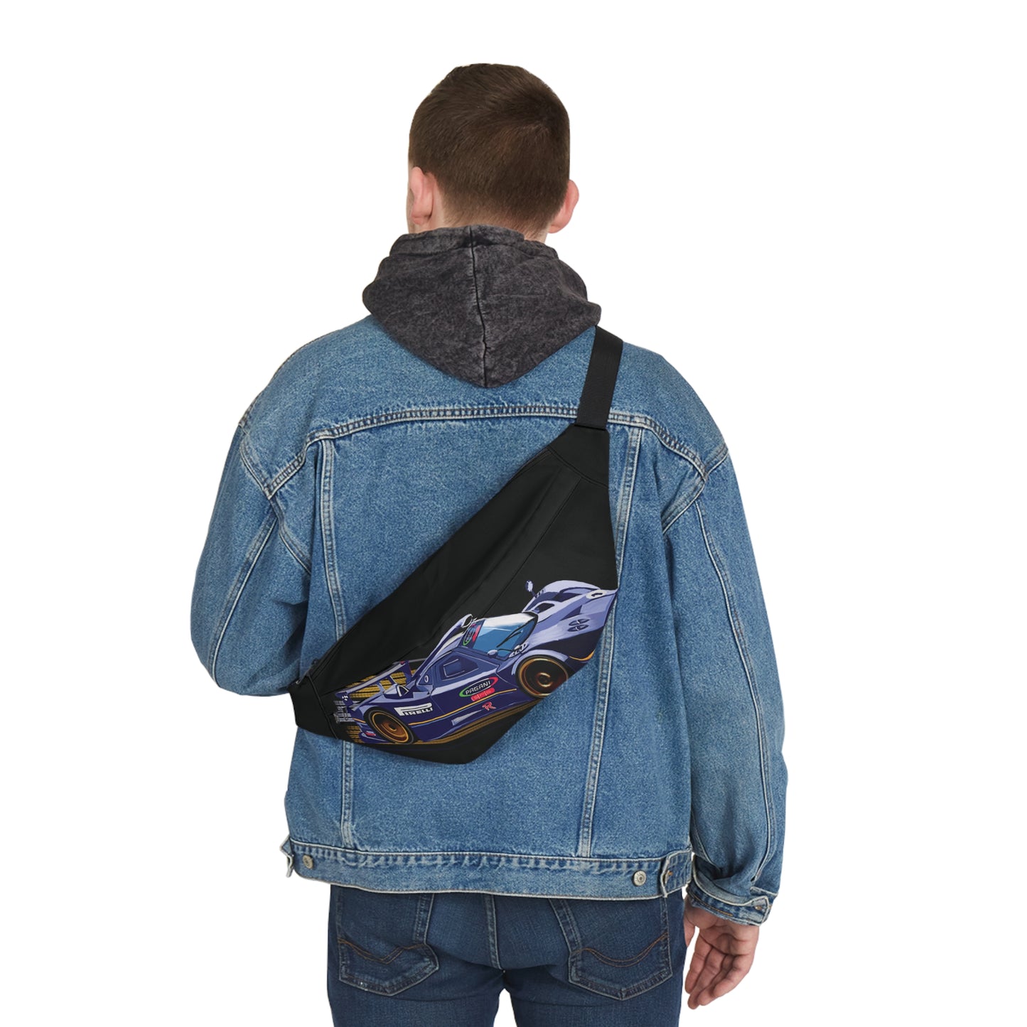 Fanny Pack Men's Bag Crossbody Shoulder Sling Pagani Zonda R racecar Waist Chest