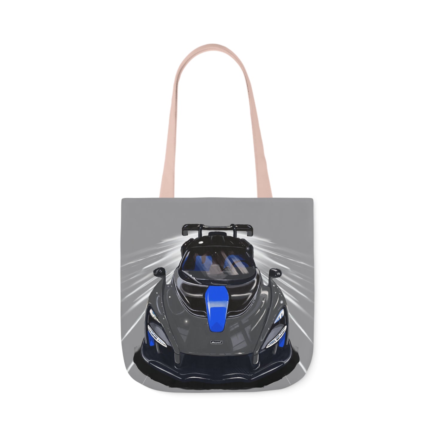 Grey McLaren Senna Canvas Tote Bag, 5-Color Straps