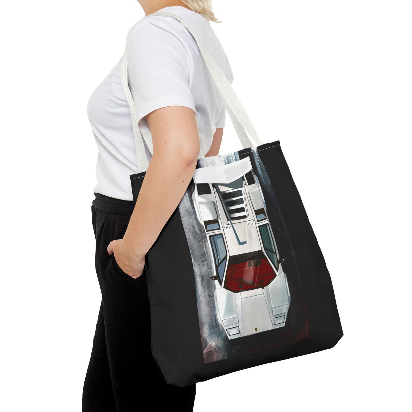 Lamborghini Countach  Library Carry Tote Bag (AOP)