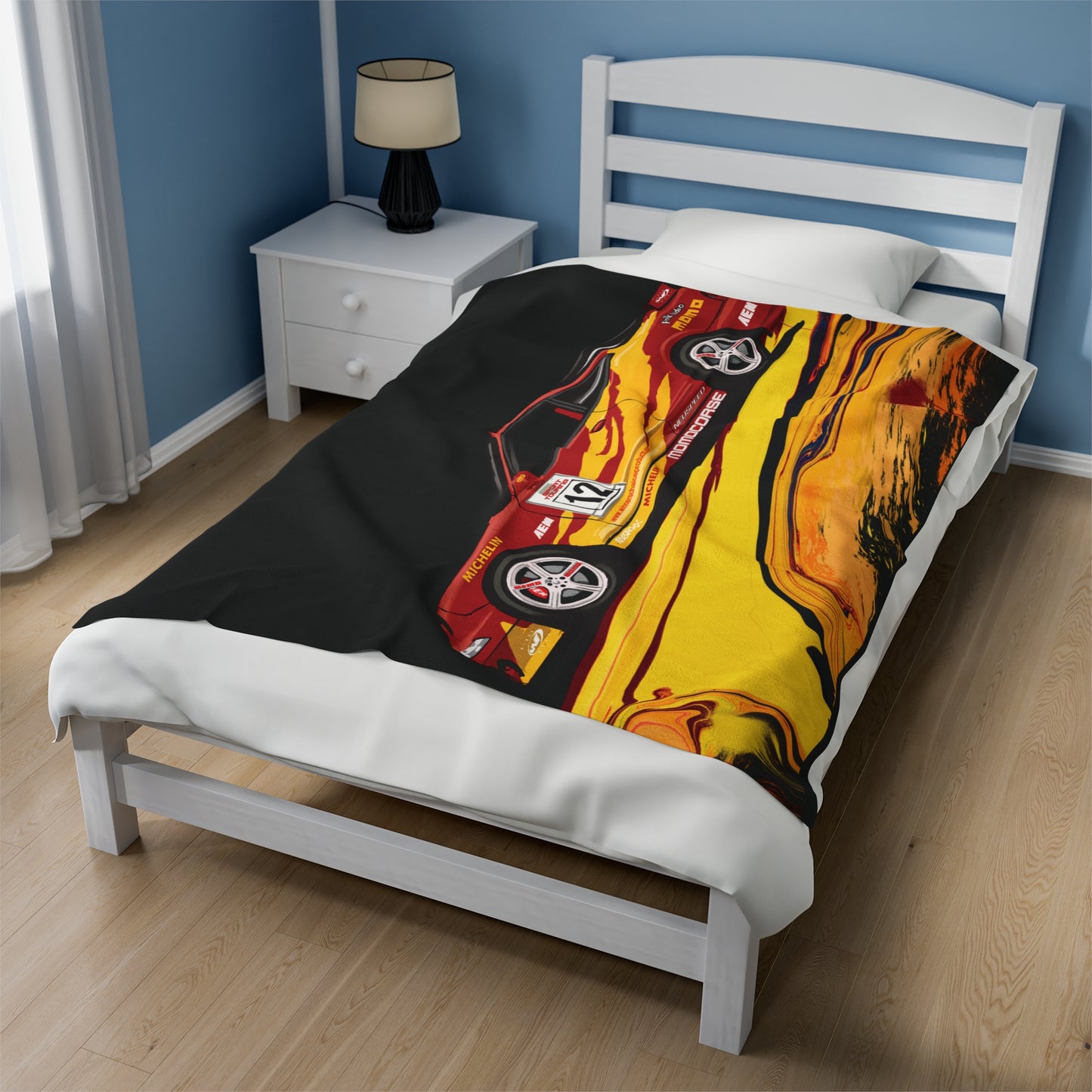 Fast and furious Acura Integra Monica Velveteen Plush Blanket