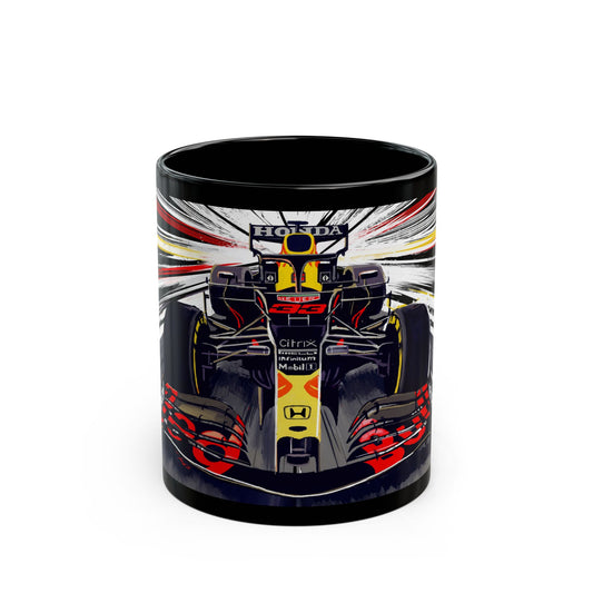 formula one F1 RB16 Black Coffee Tea Mug (11oz, 15oz)