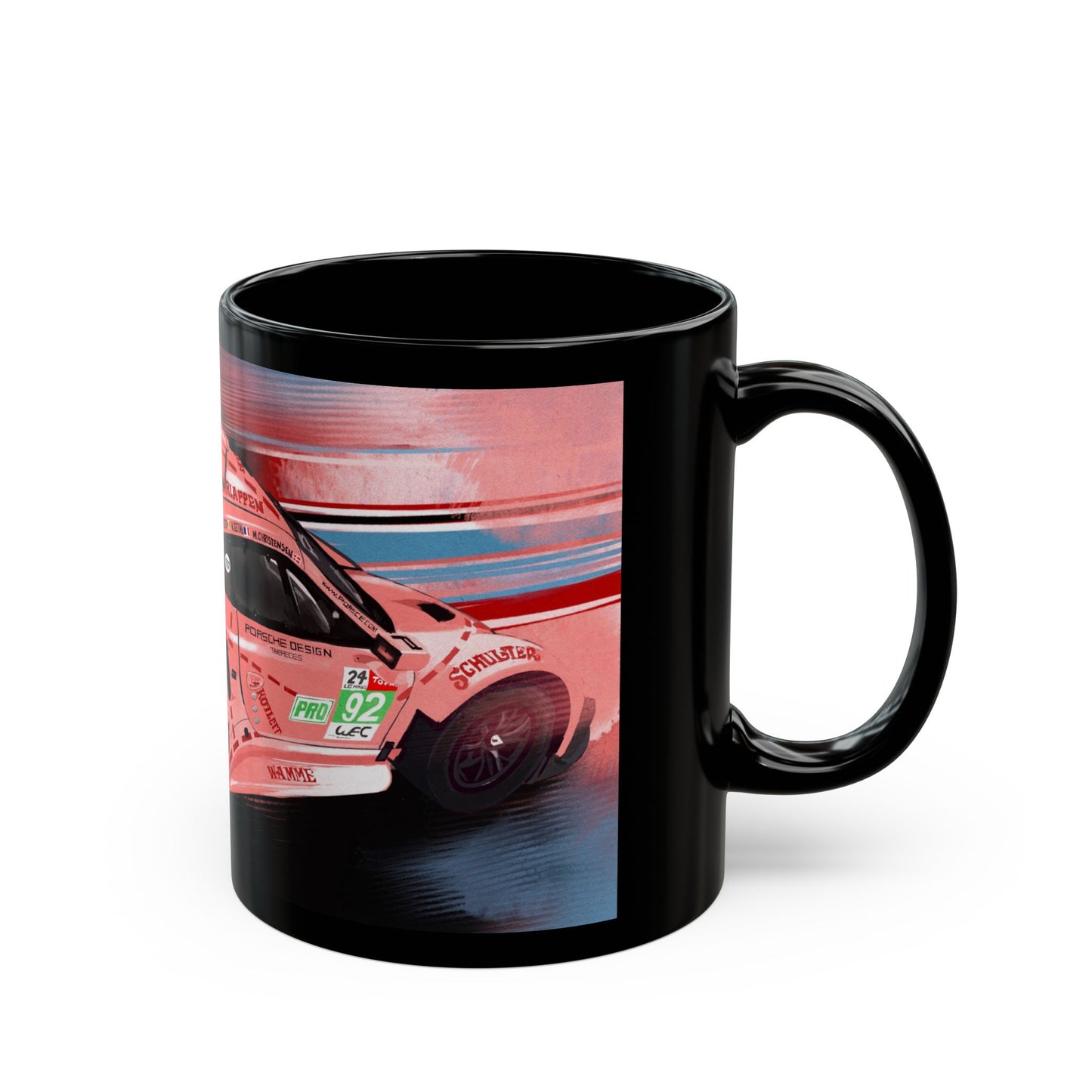 911 RSR  race car Black  Coffee Tea Mug (11oz, 15oz)