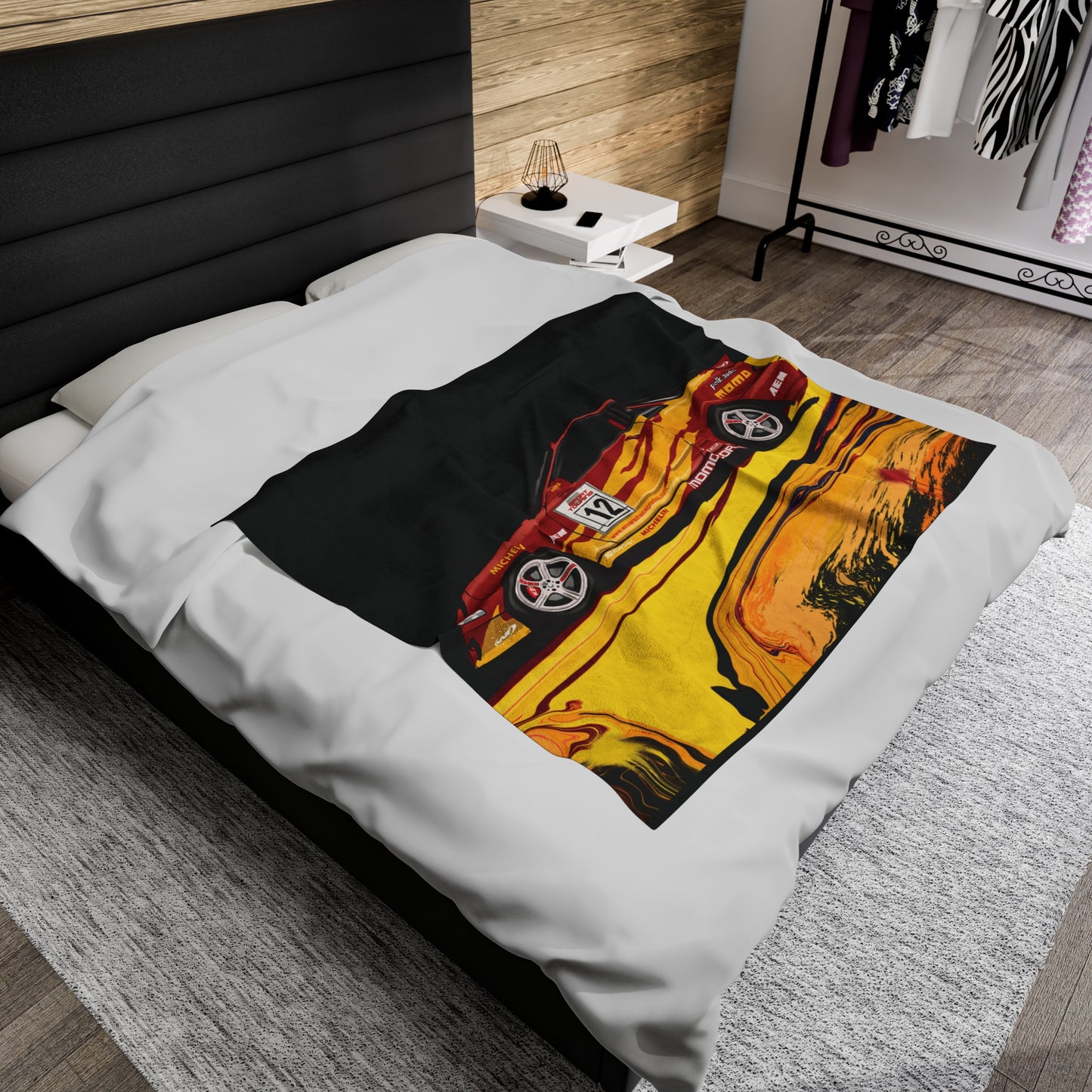 Fast and furious Acura Integra Monica Velveteen Plush Blanket