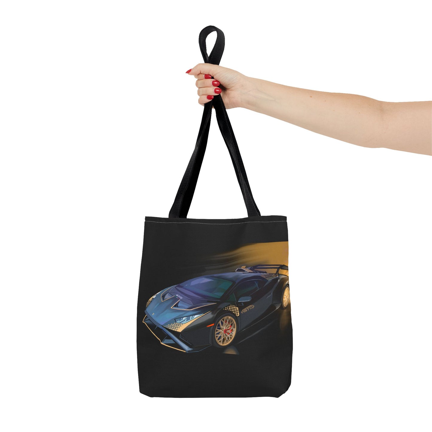 Lamborghini sto tote bag.Shopping Carry Bag (AOP) black new