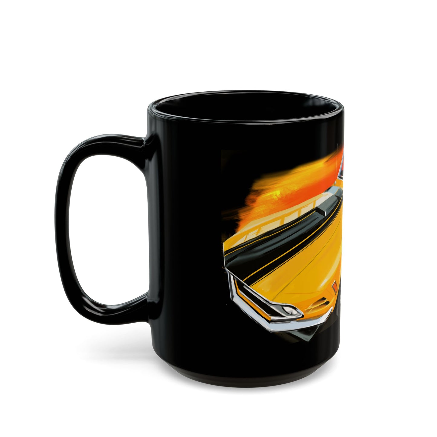 69-70 boss 302 fastback mustang Black Mug coffee,tea(11oz, 15oz)