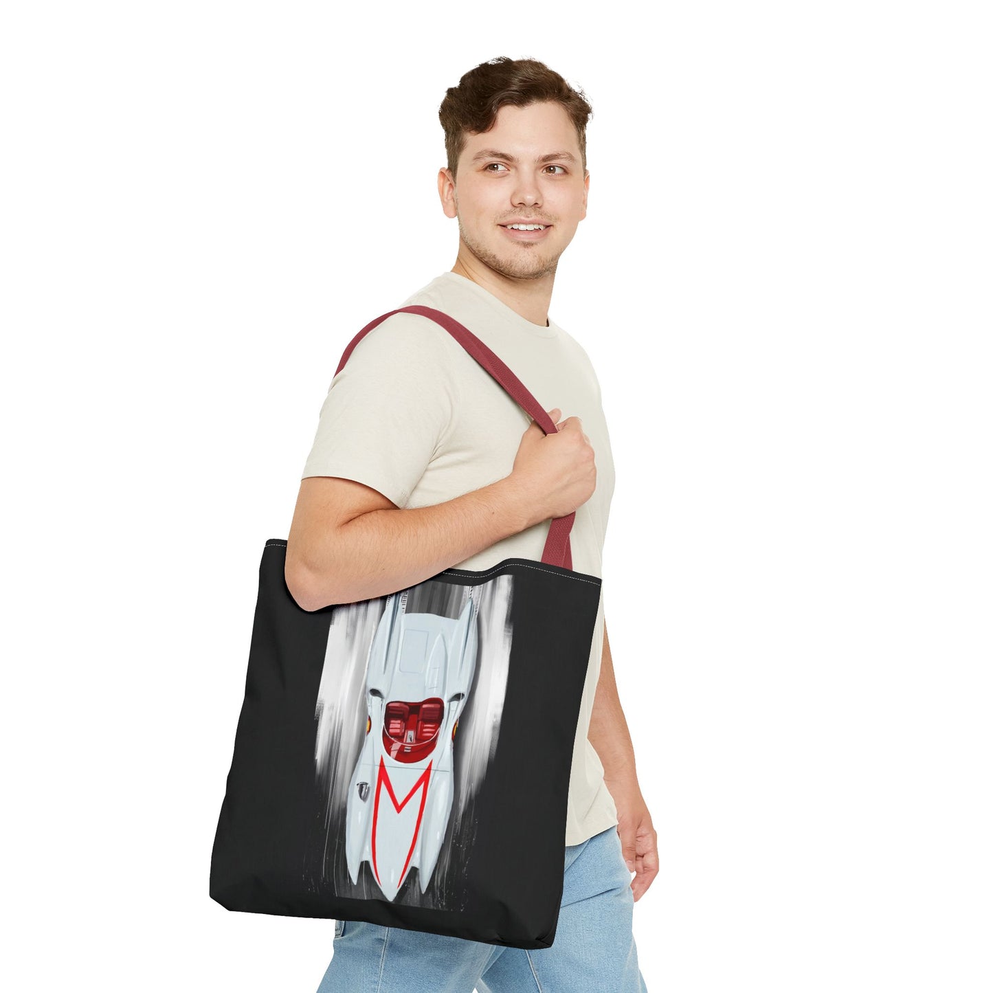 Speed racer Mach V Library Carry Tote Bag (AOP)