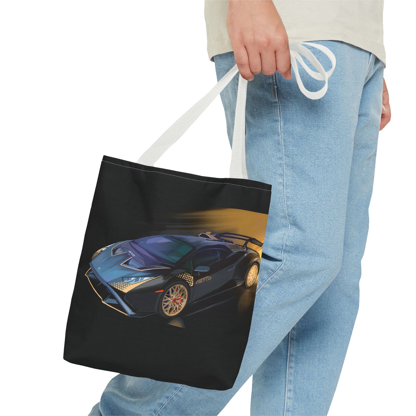 Lamborghini sto tote bag.Shopping Carry Bag (AOP) black new