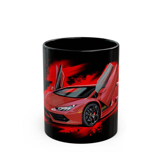 Red Lamborghini huracan  Mug coffee tea(11oz, 15oz)