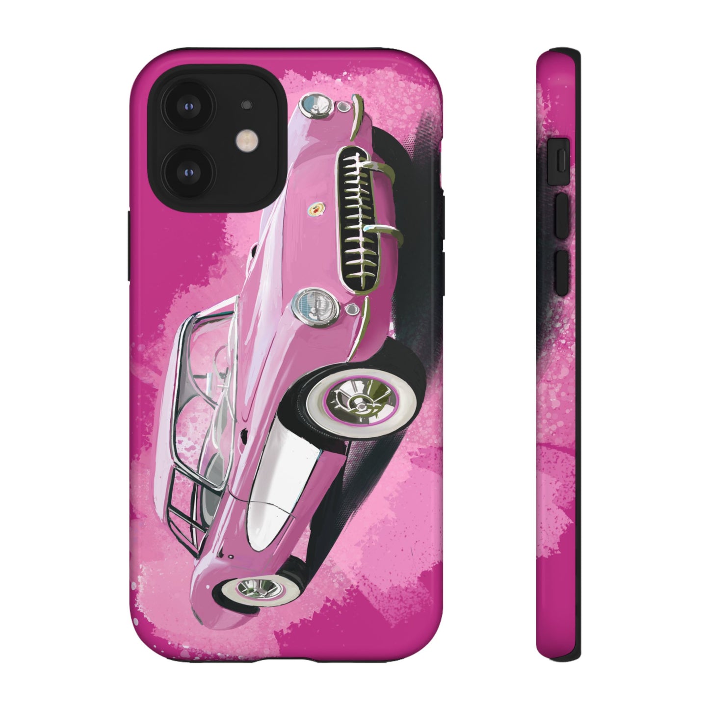 Pink Corvette Case iPhone 16 15 14 13 12 11 Pro max Samsung Galaxy Pixel Tough