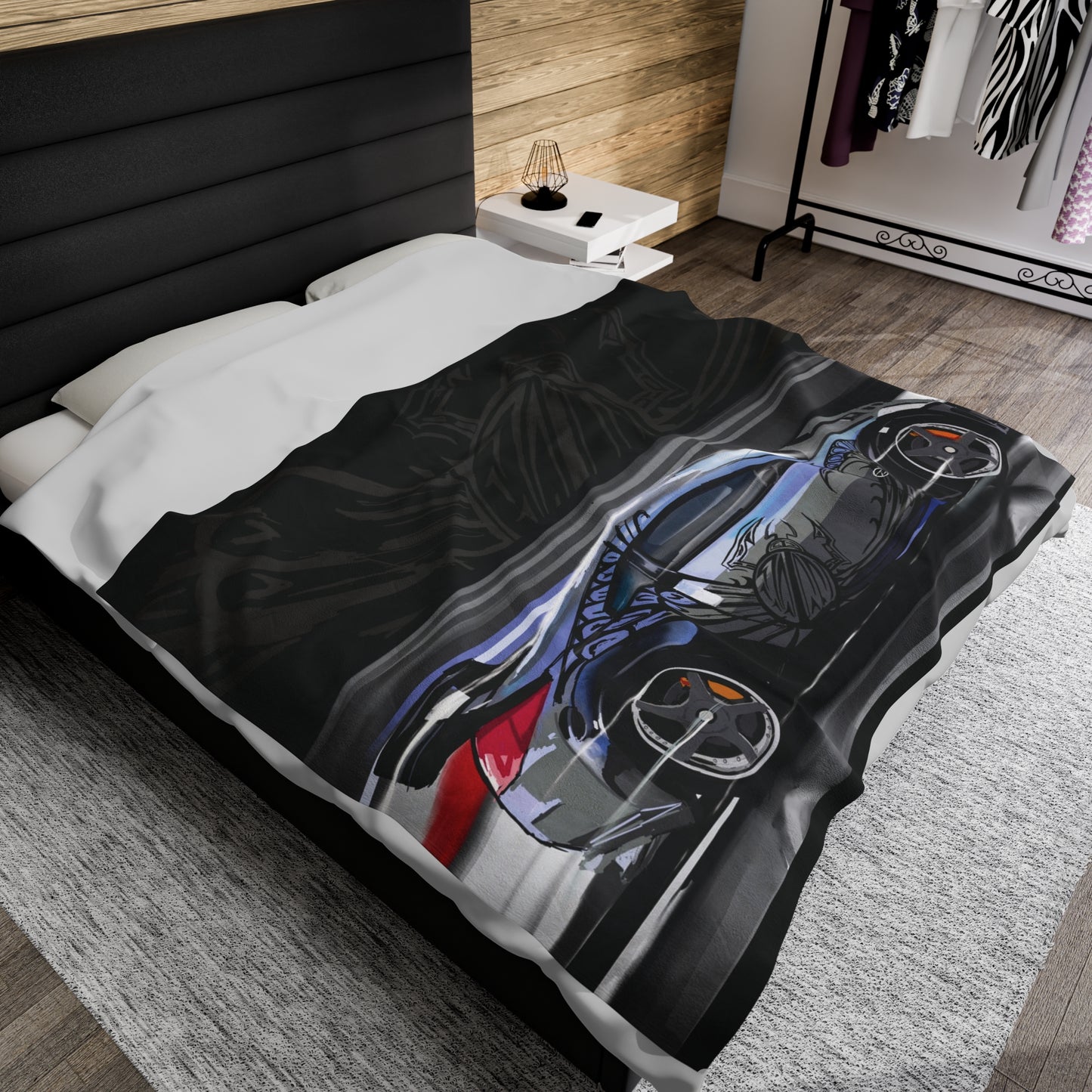 Nissan 350z Fast and Furious Microfiber Blanket