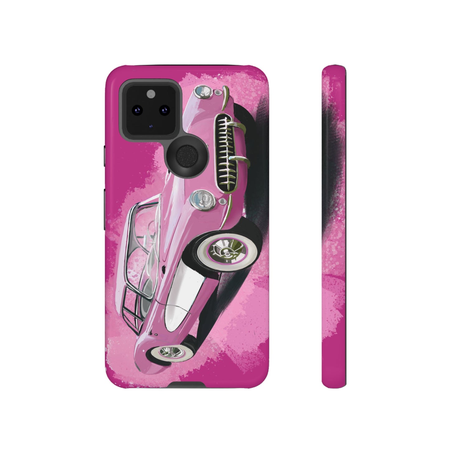 Pink Corvette Case iPhone 16 15 14 13 12 11 Pro max Samsung Galaxy Pixel Tough