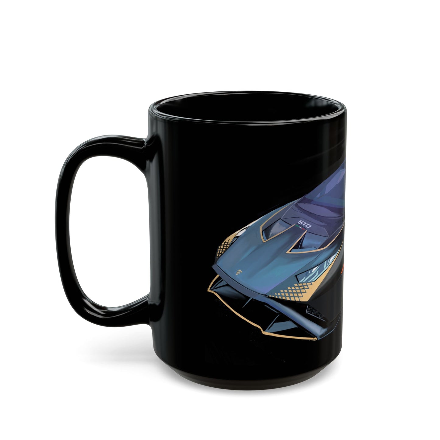 Lamborghini STO Black Mug coffee,tea(11oz, 15oz)