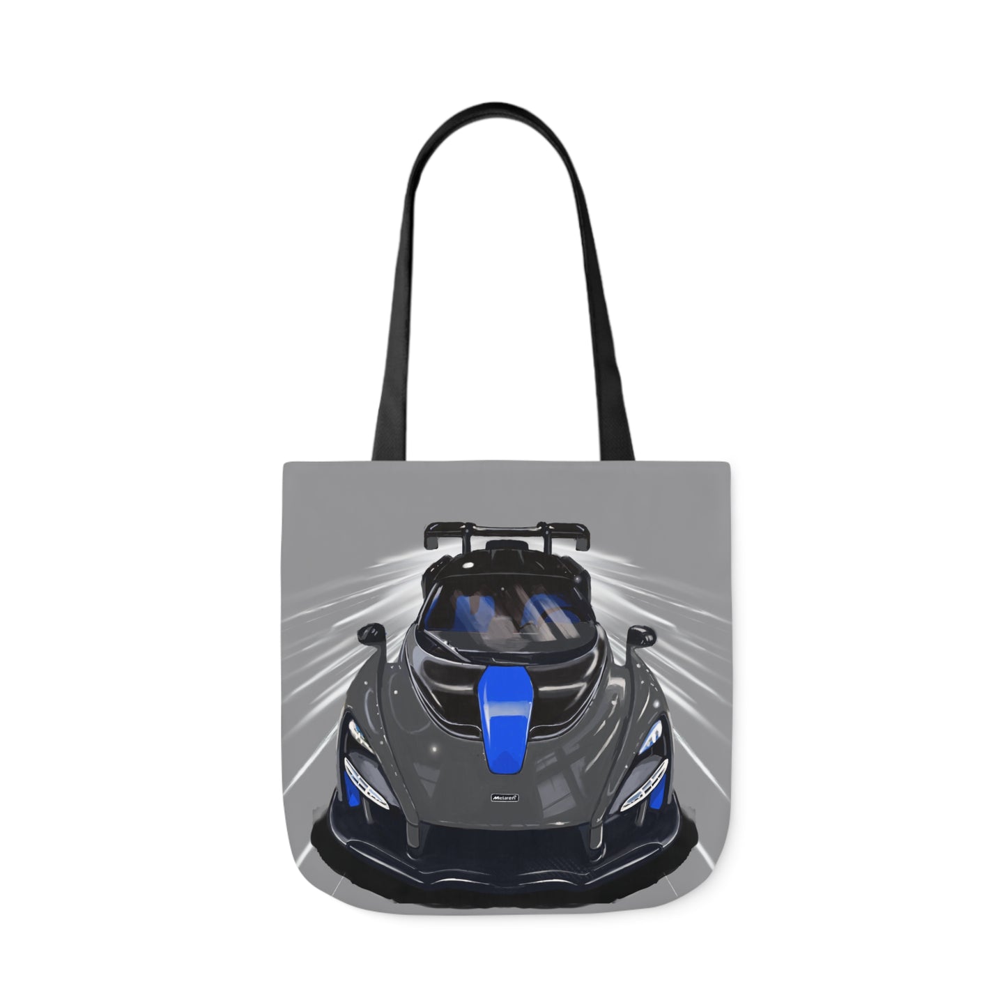 Grey McLaren Senna Canvas Tote Bag, 5-Color Straps