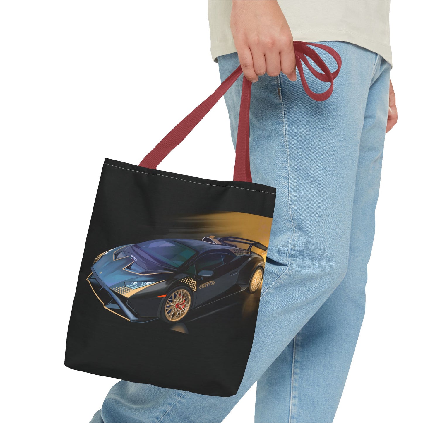 Lamborghini sto tote bag.Shopping Carry Bag (AOP) black new