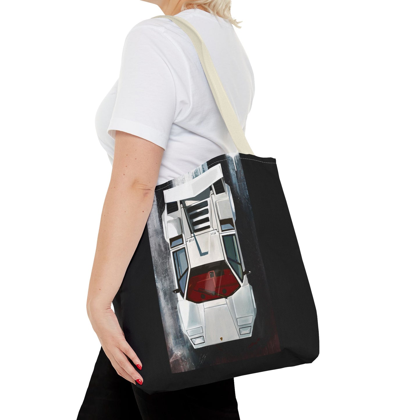 Lamborghini Countach  Library Carry Tote Bag (AOP)