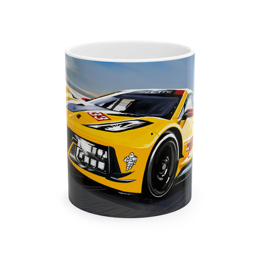 Chevrolet Corvette C8R Race Car American muscle Ceramic Coffee Tea Mug, 11oz