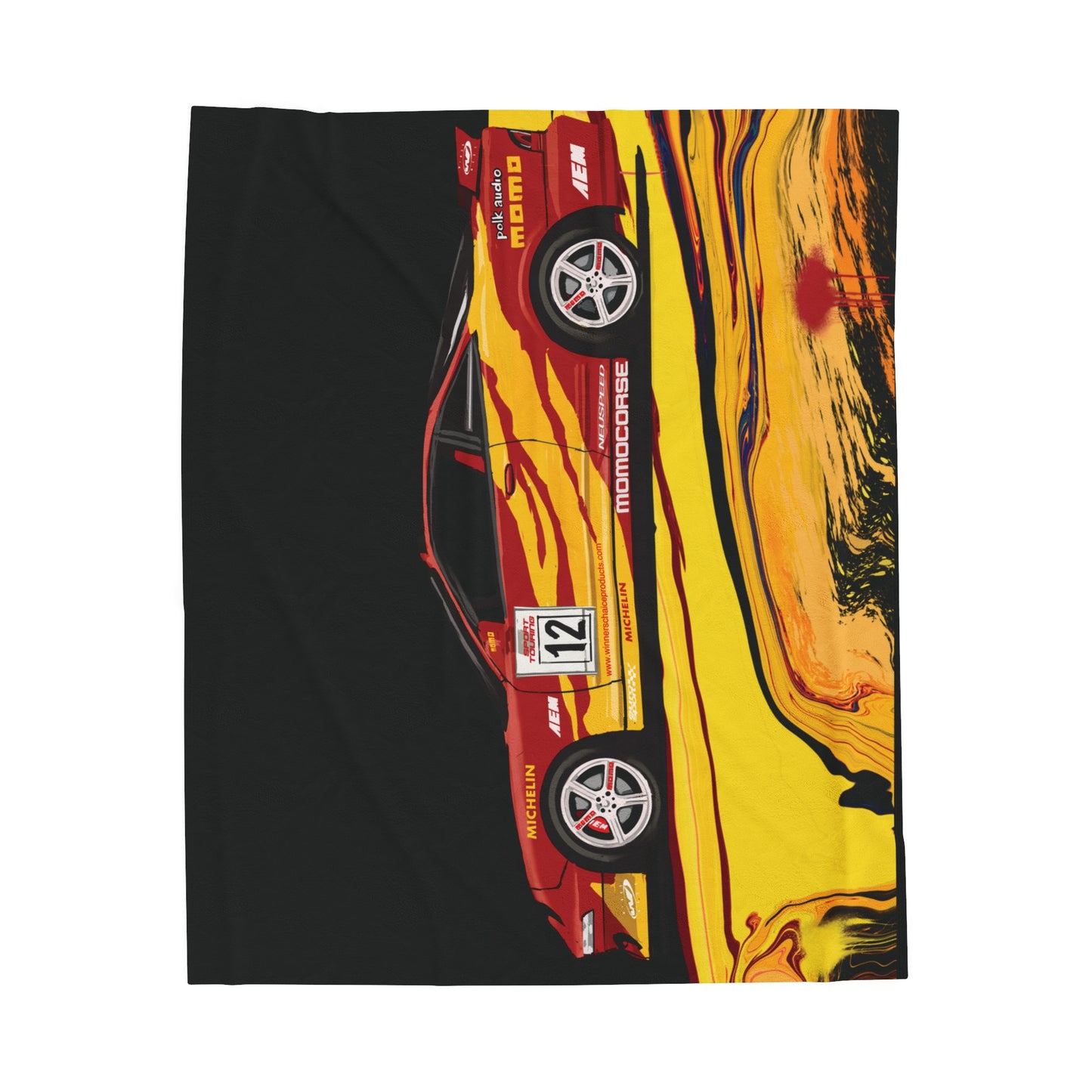 Fast and furious Acura Integra Monica Velveteen Plush Blanket