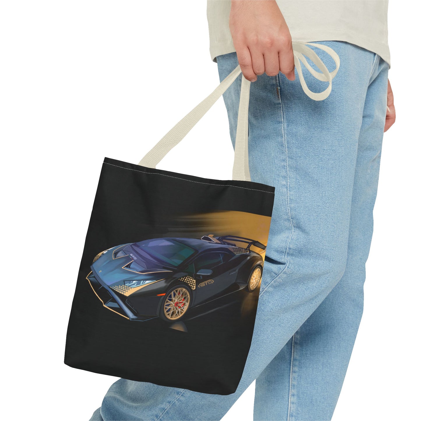 Lamborghini sto tote bag.Shopping Carry Bag (AOP) black new