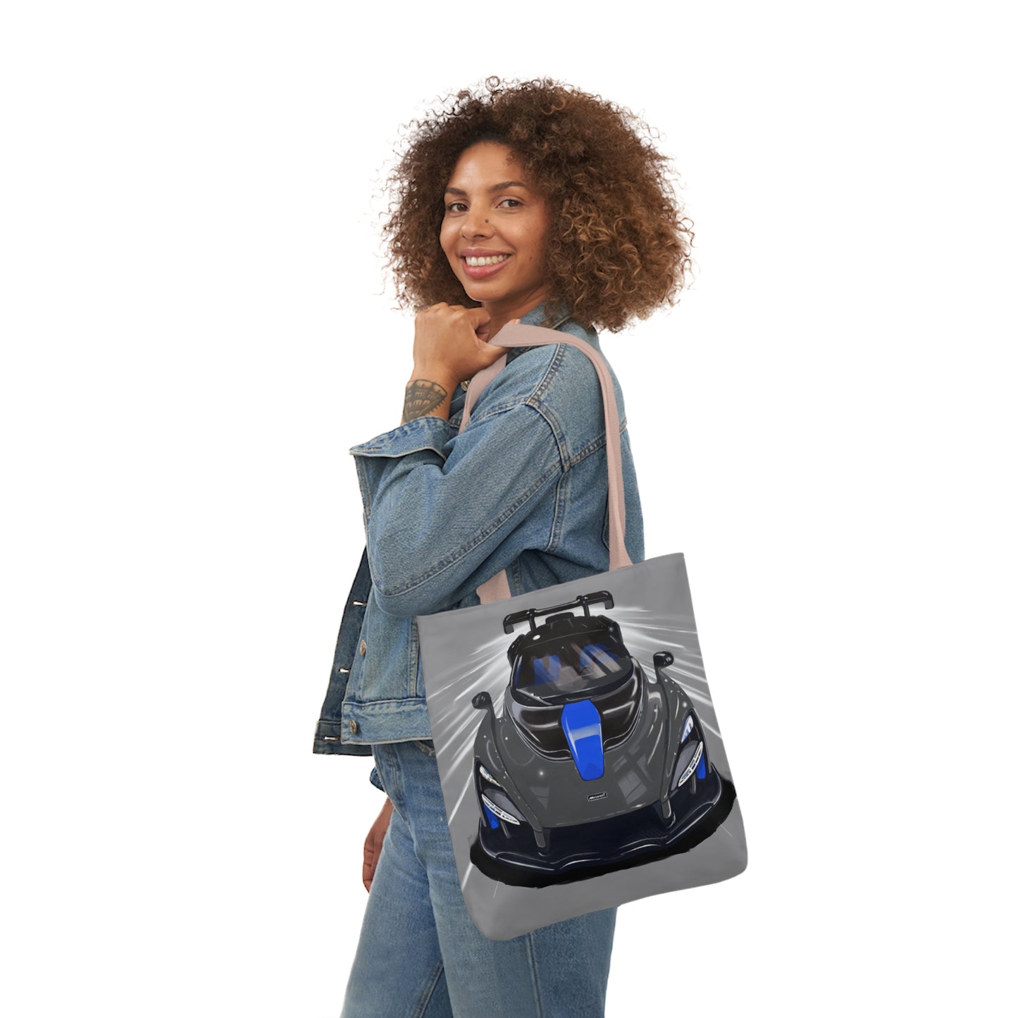 Grey McLaren Senna Canvas Tote Bag, 5-Color Straps