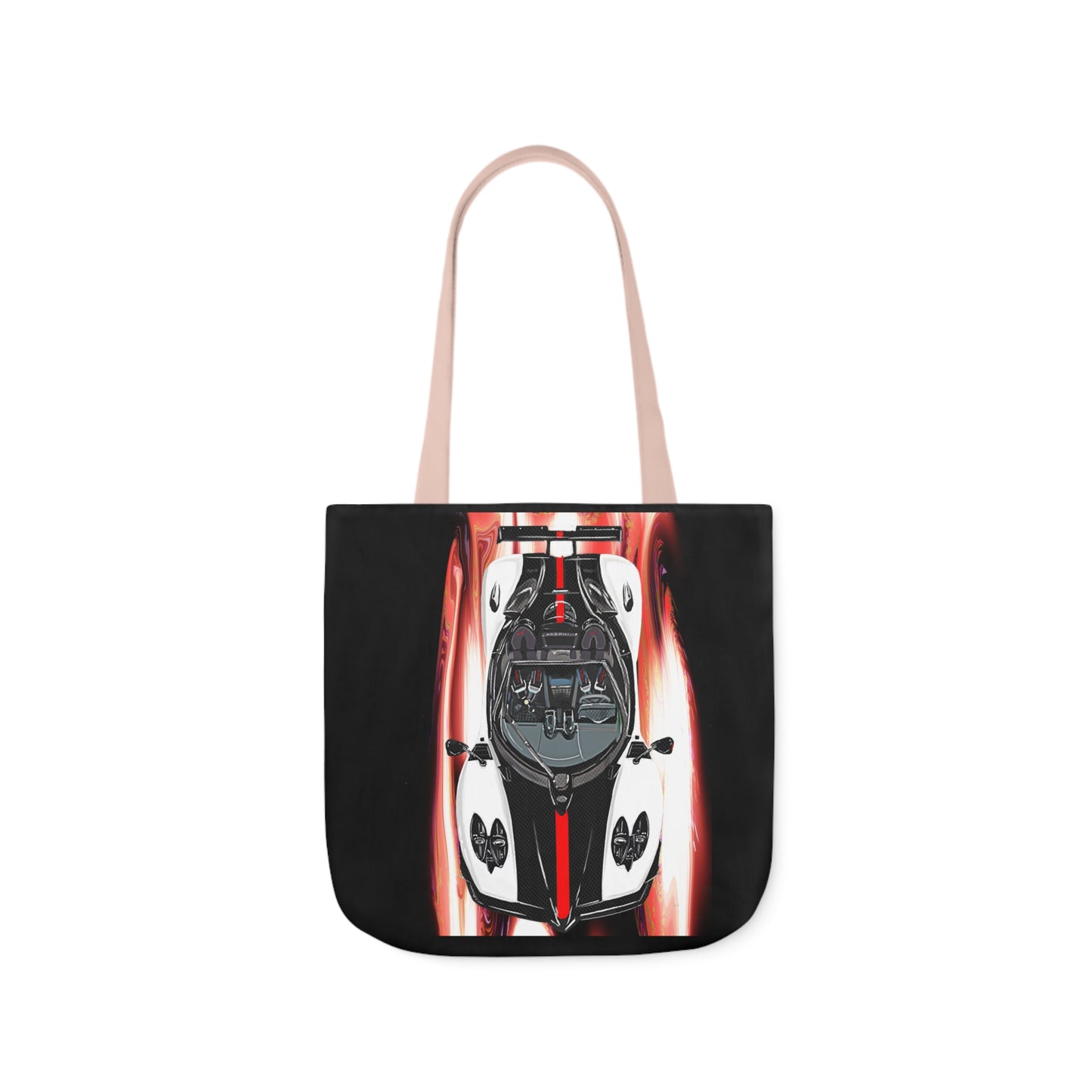 White Pagani Zonda R Canvas Tote Bag, 5-Color Straps