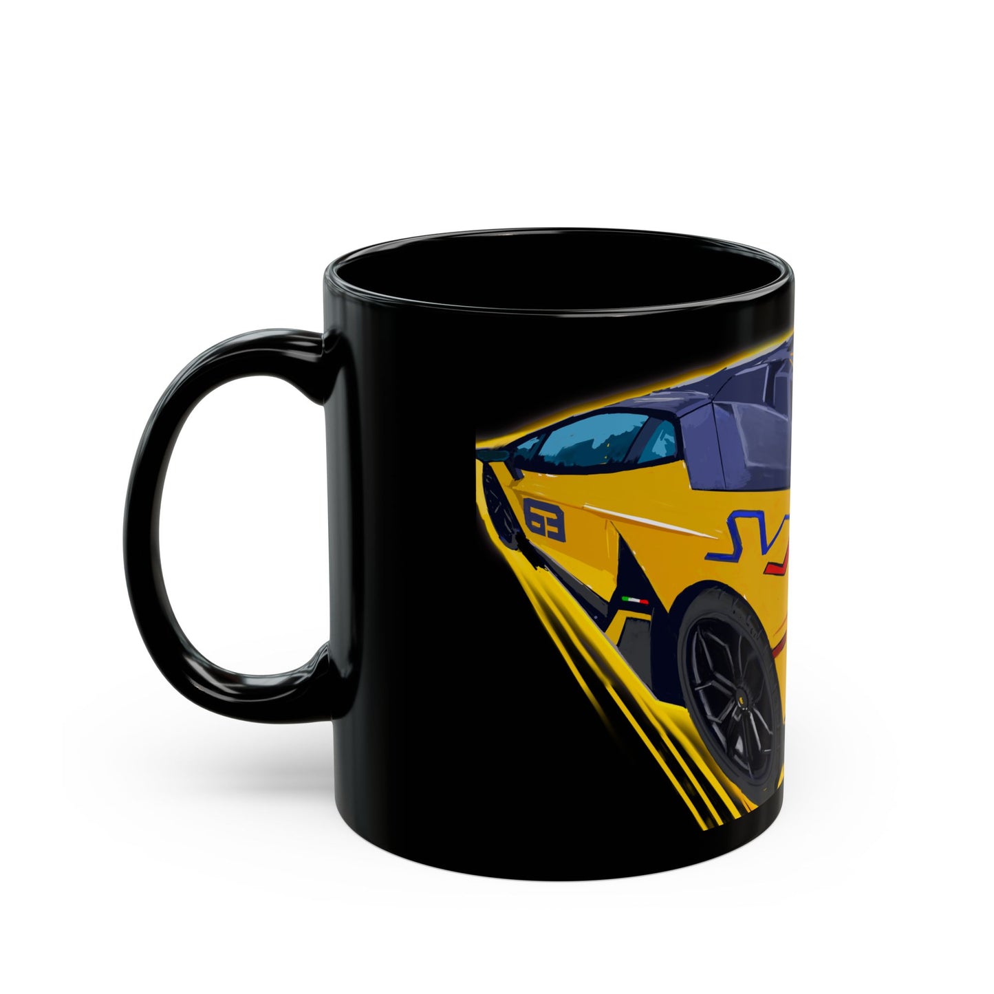 Lamborghini SVJ Black Mug coffee,tea(11oz, 15oz)