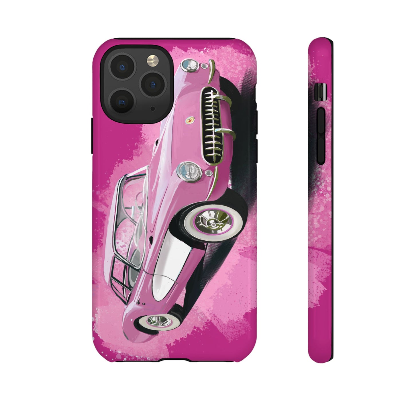 Pink Corvette Case iPhone 16 15 14 13 12 11 Pro max Samsung Galaxy Pixel Tough