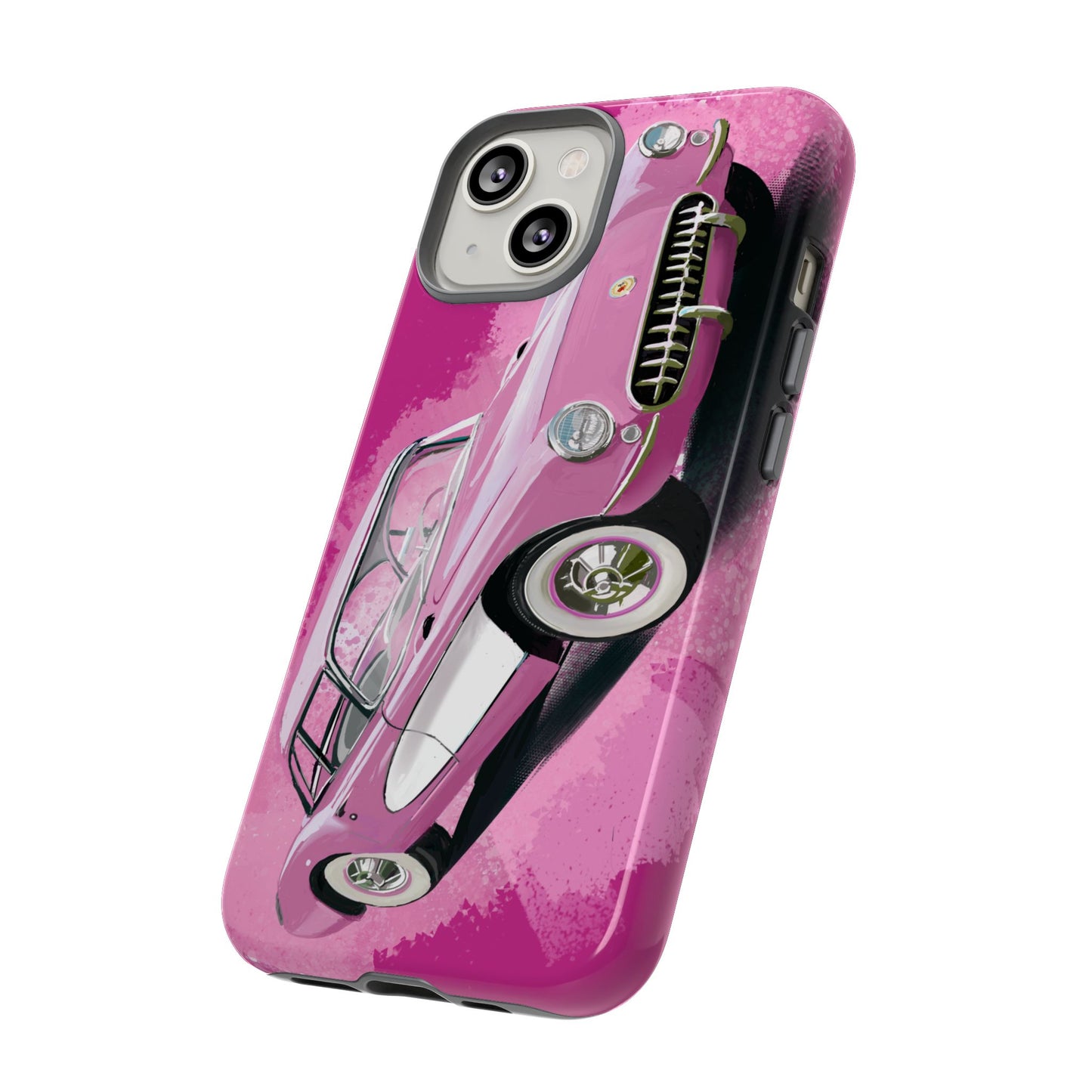 Pink Corvette Case iPhone 16 15 14 13 12 11 Pro max Samsung Galaxy Pixel Tough