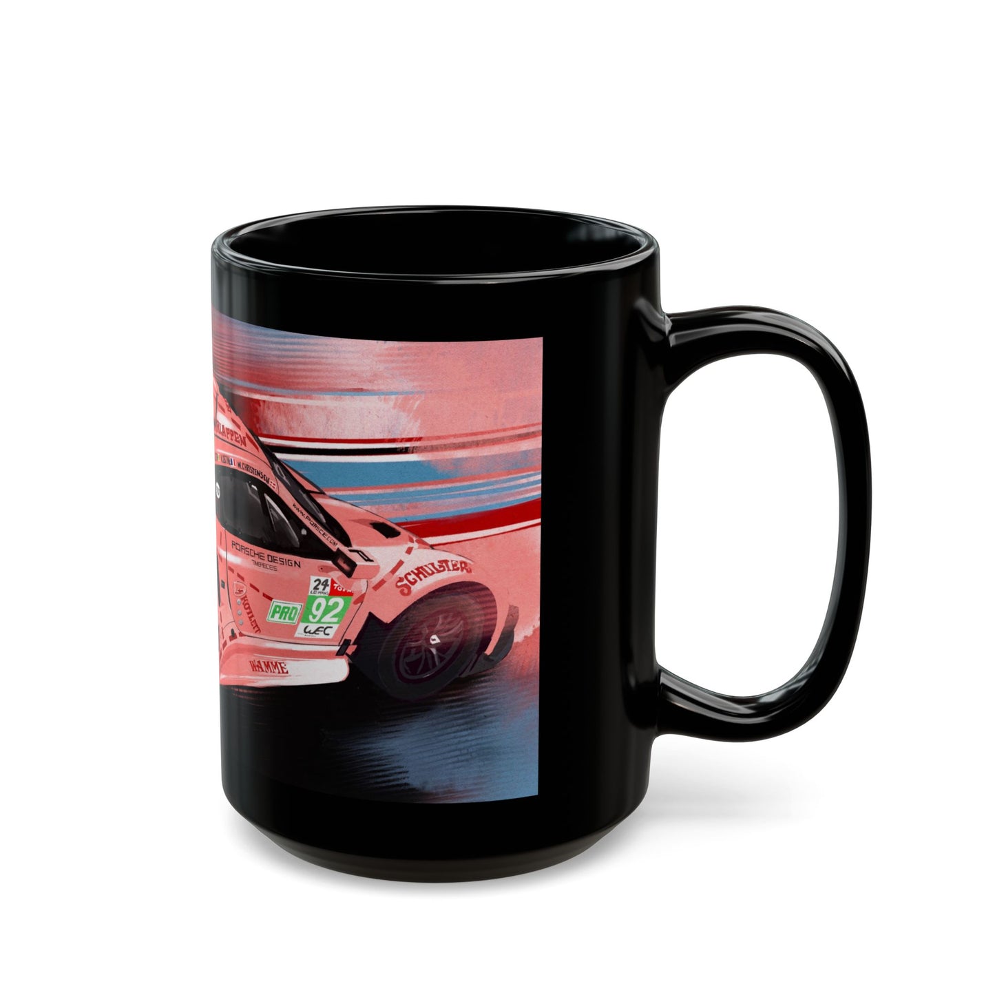 911 RSR  race car Black  Coffee Tea Mug (11oz, 15oz)