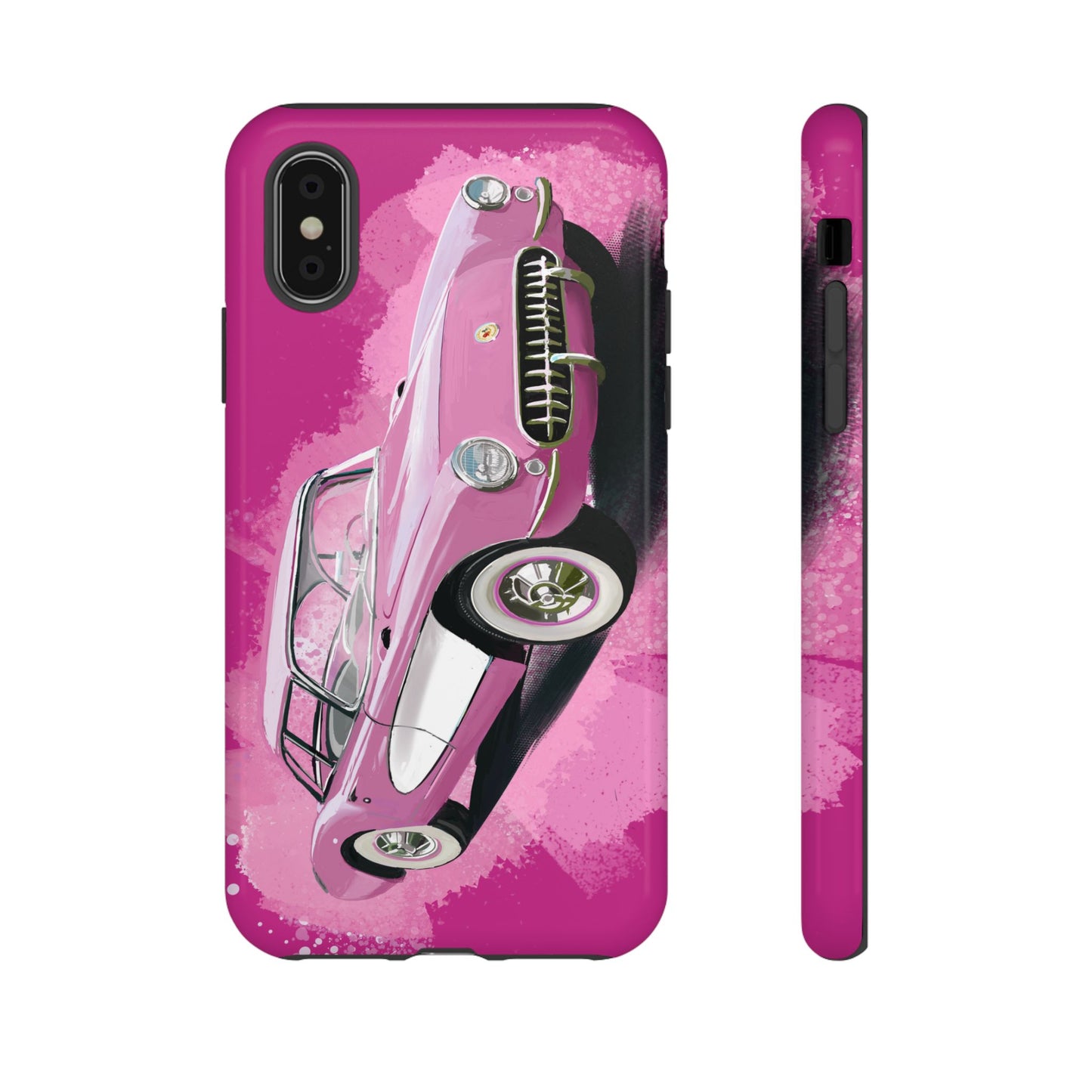 Pink Corvette Case iPhone 16 15 14 13 12 11 Pro max Samsung Galaxy Pixel Tough