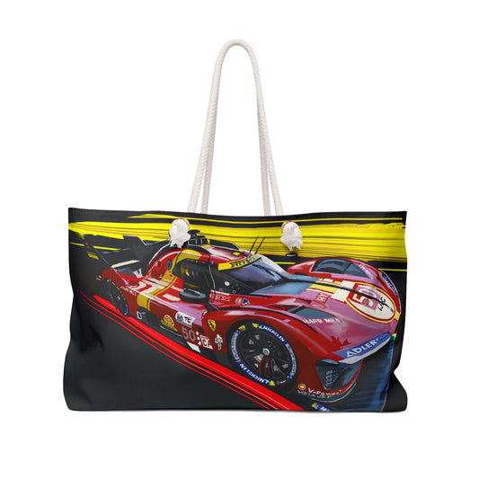 Ferrari 499p HyperCar Le Mans Weekender tote Bag