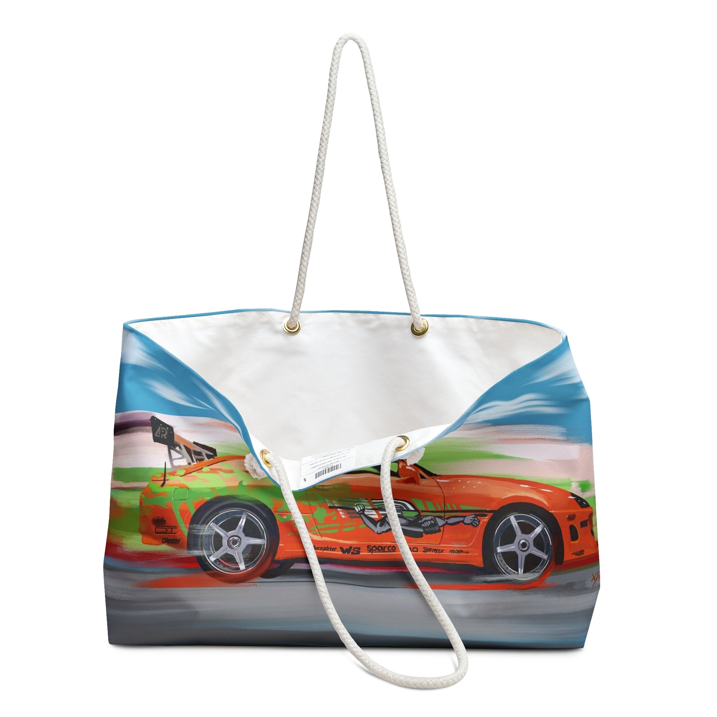 Fast and Furious Brian’s Toyota Supra JDM Oversized Weekender Tote Bag