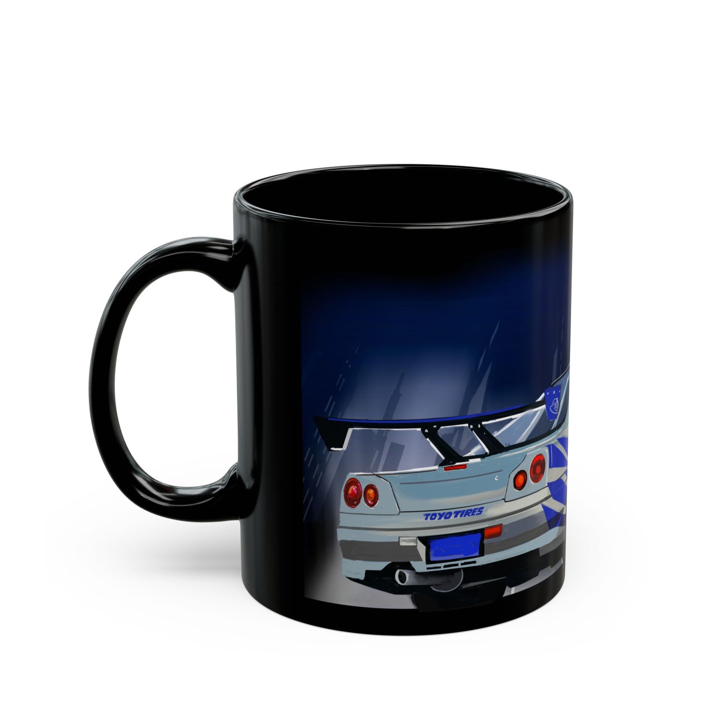 Fast & Furious Brian‘s Nissan Skyline R34 GTR Black Coffee Tea Mug (11oz, 15oz)