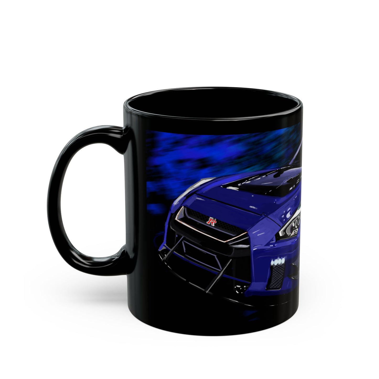 Nissan skyline GT-R R35 Godzilla car Black JDM Coffee Tea Mug (11oz, 15oz)