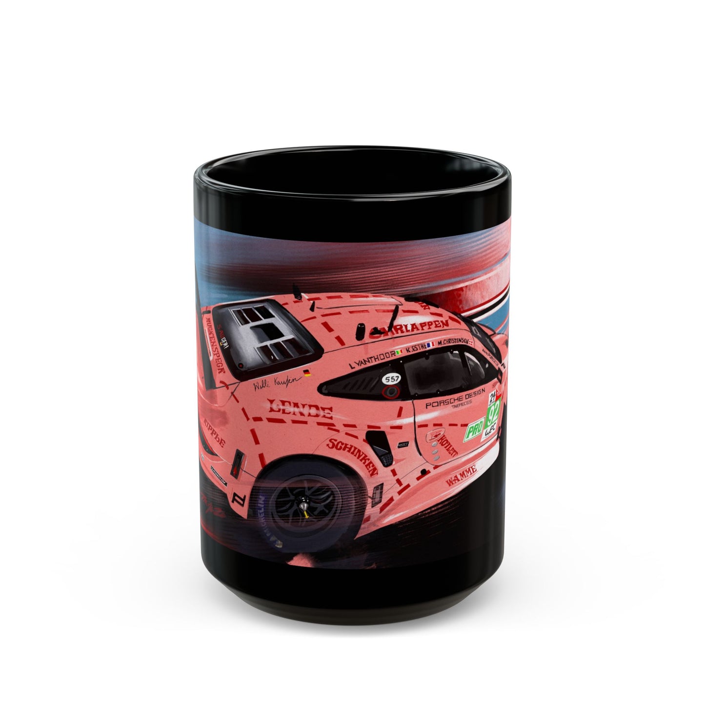 911 RSR  race car Black  Coffee Tea Mug (11oz, 15oz)