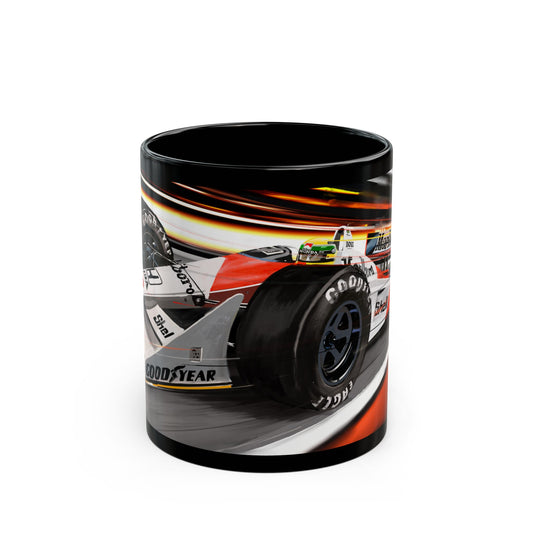 Ayrton Senna Formula one F1 MP 4/4 Marlboro race car Mug coffee tea(11oz, 15oz)