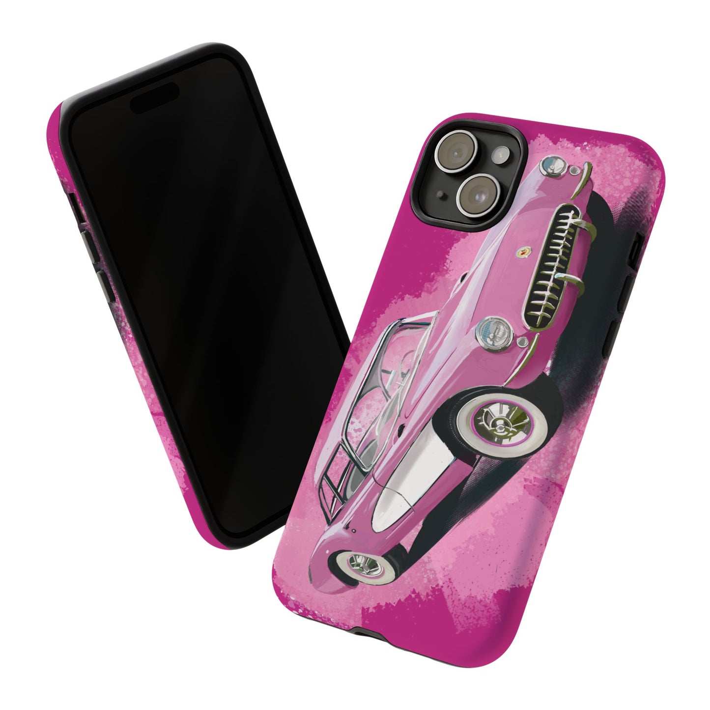 Pink Corvette Case iPhone 16 15 14 13 12 11 Pro max Samsung Galaxy Pixel Tough