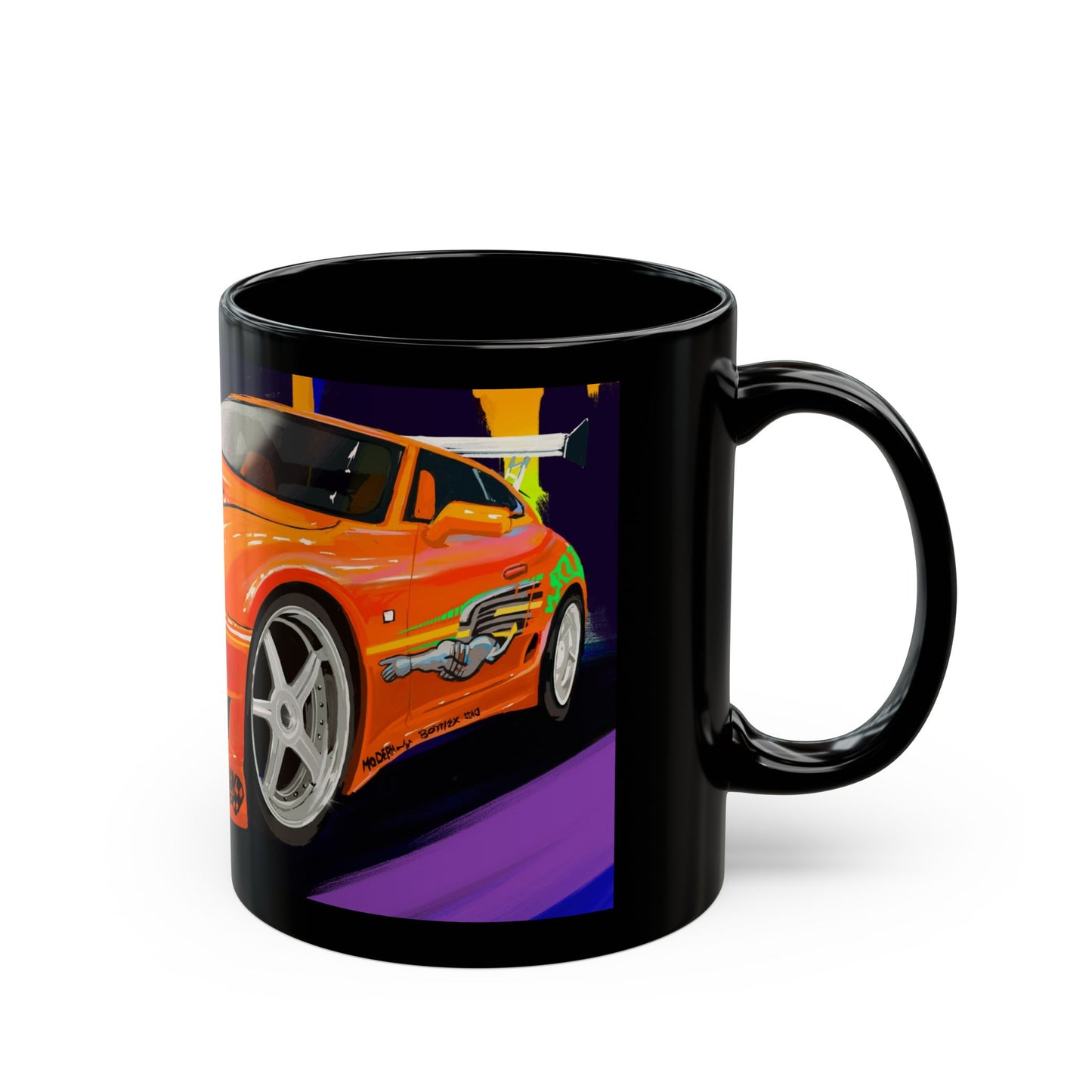 The Fast and furious Brian’s Toyota Supra JDM movie car coffee tea (11oz, 15oz)