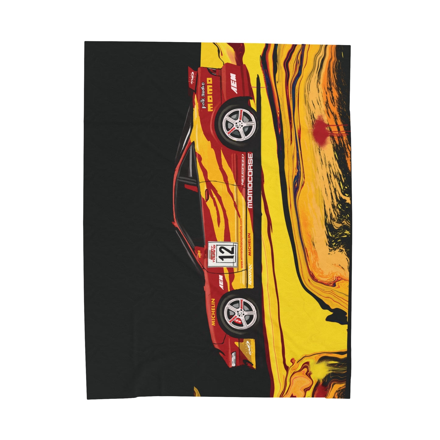 Fast and furious Acura Integra Monica Velveteen Plush Blanket