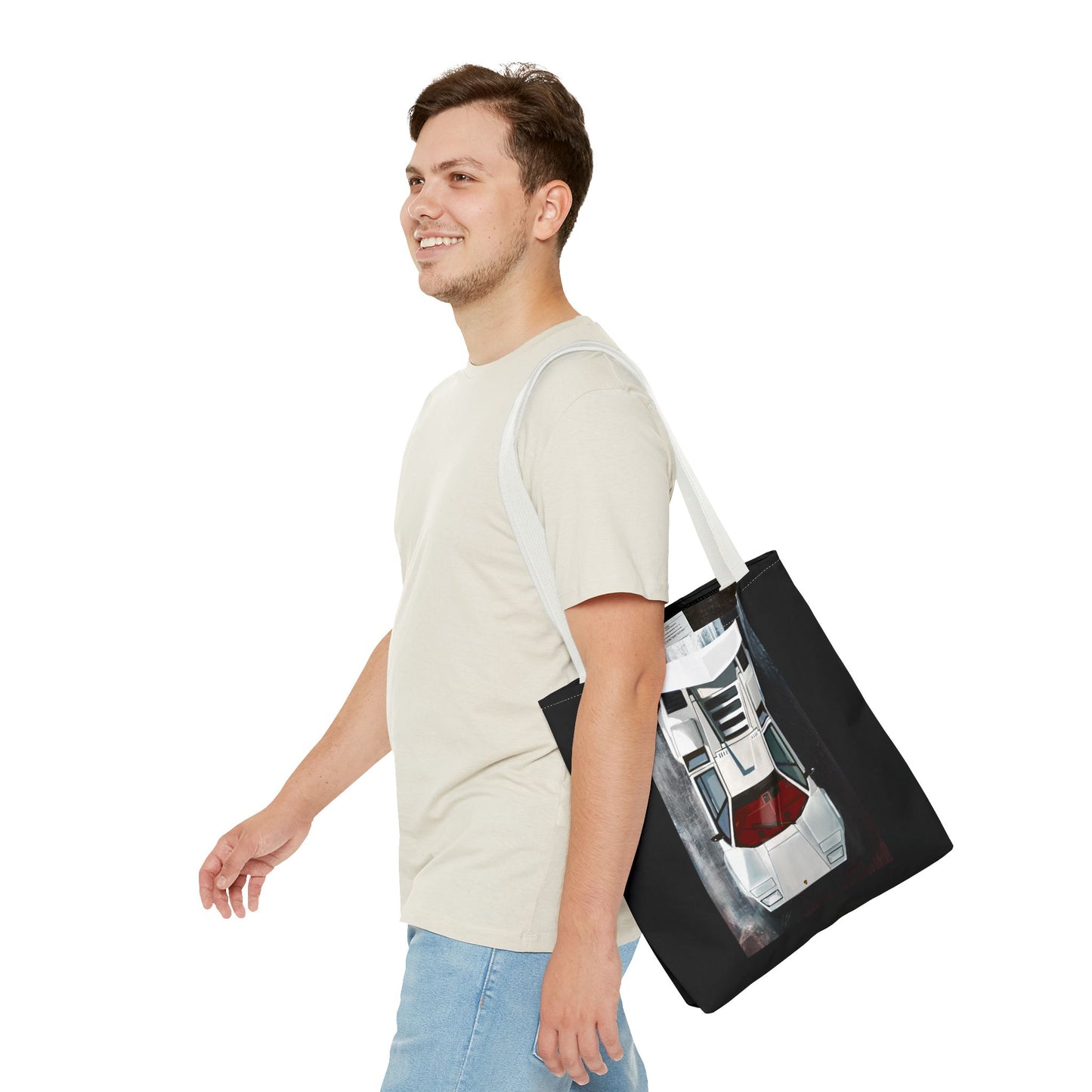 Lamborghini Countach  Library Carry Tote Bag (AOP)