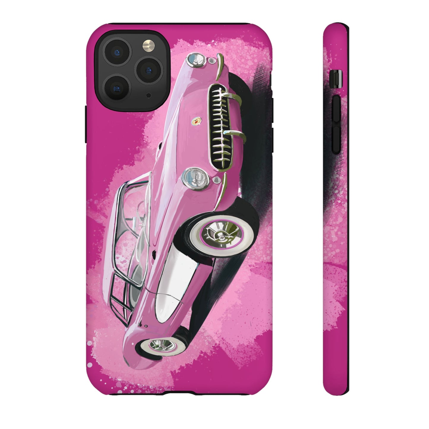 Pink Corvette Case iPhone 16 15 14 13 12 11 Pro max Samsung Galaxy Pixel Tough