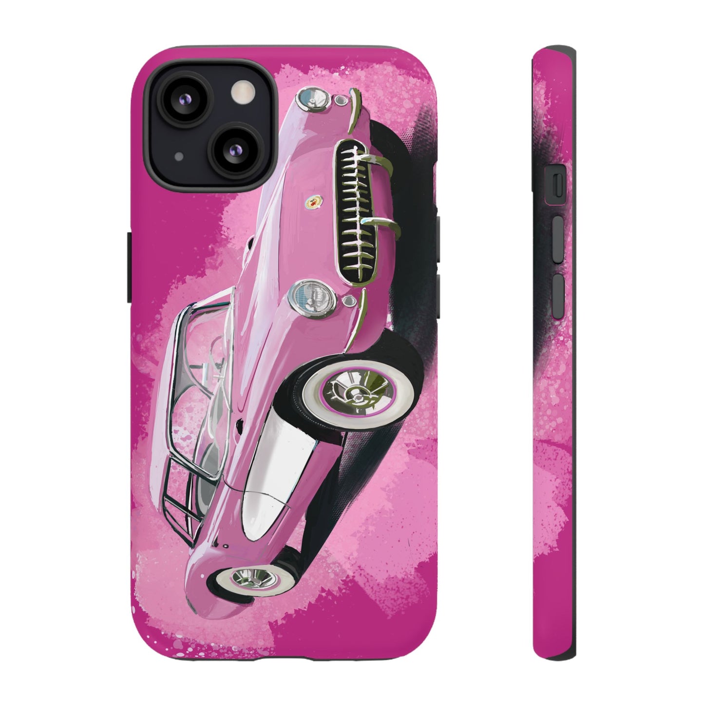 Pink Corvette Case iPhone 16 15 14 13 12 11 Pro max Samsung Galaxy Pixel Tough