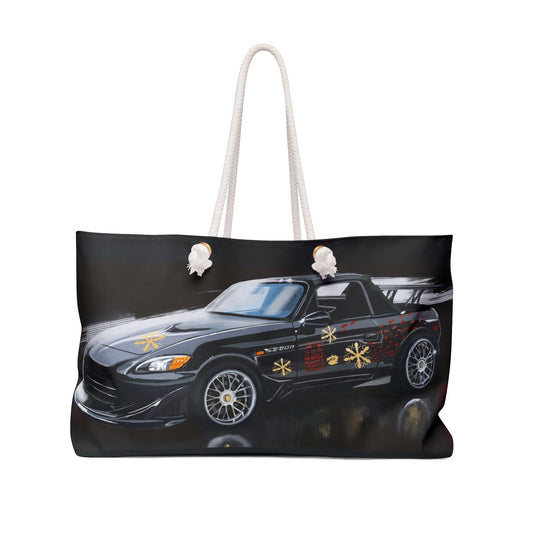 Johnny’s Fast and Furious Black Honda vintage s2000 S2K JDM Weekender Tote Bag