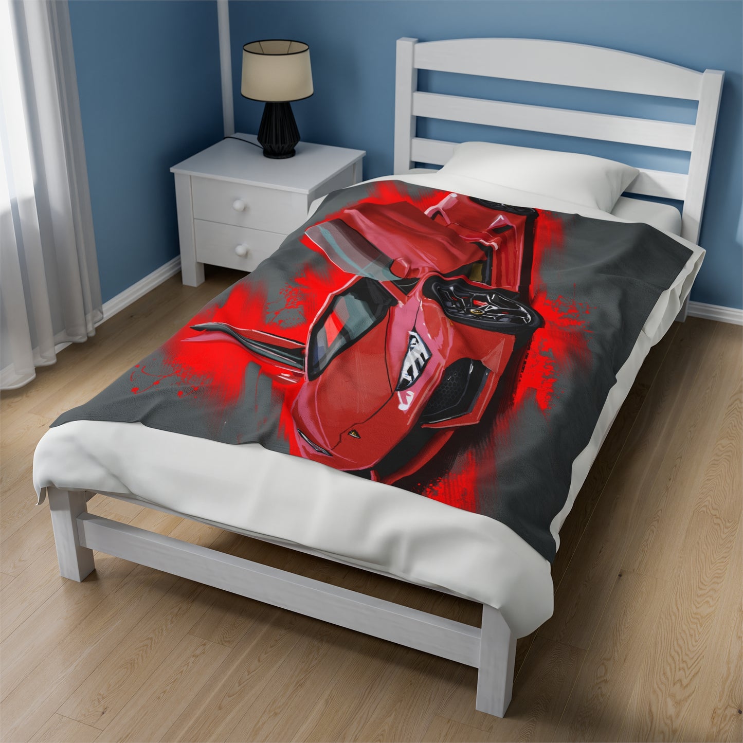 Red Lamborghini huracan  Velveteen Plush Blanket