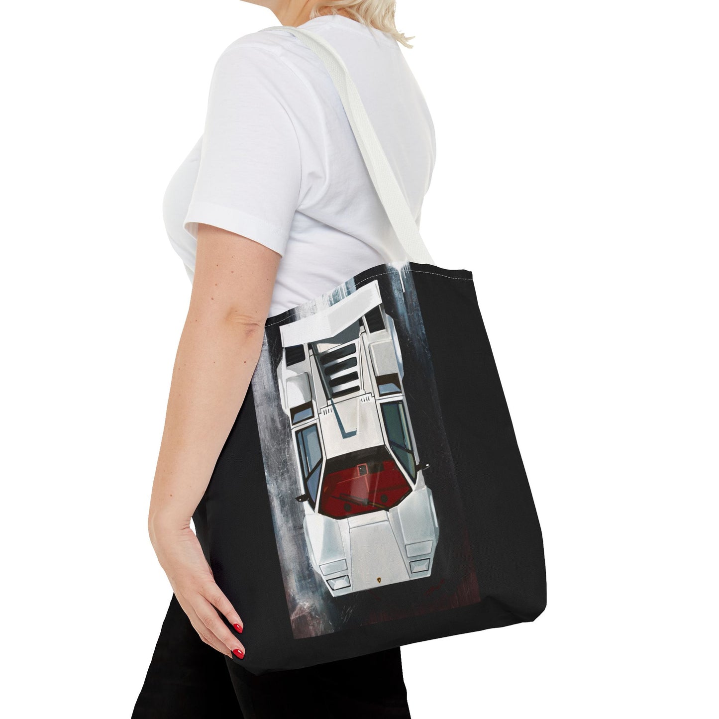 Lamborghini Countach  Library Carry Tote Bag (AOP)