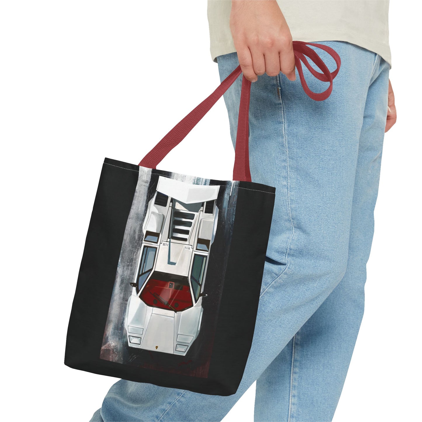 Lamborghini Countach  Library Carry Tote Bag (AOP)