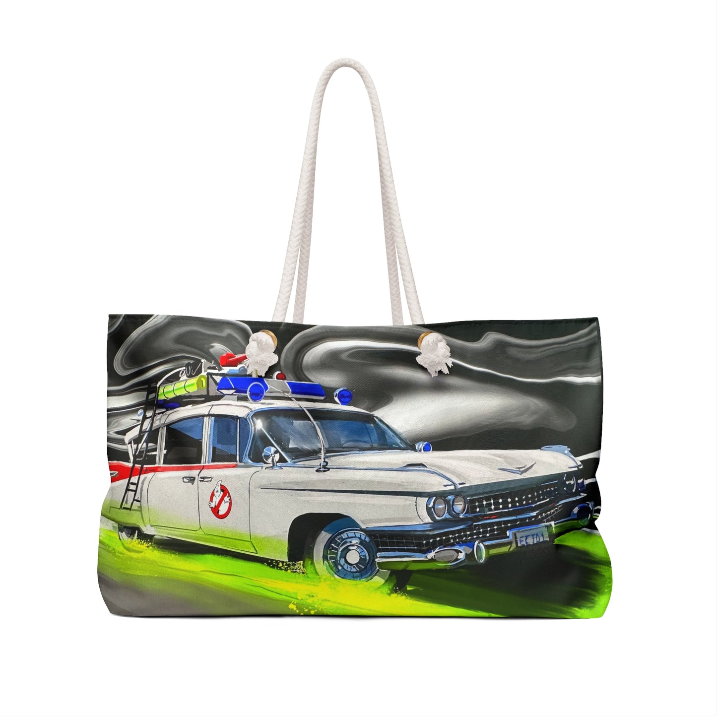 Ghostbusters Ecto one movie car Weekender tote Bag