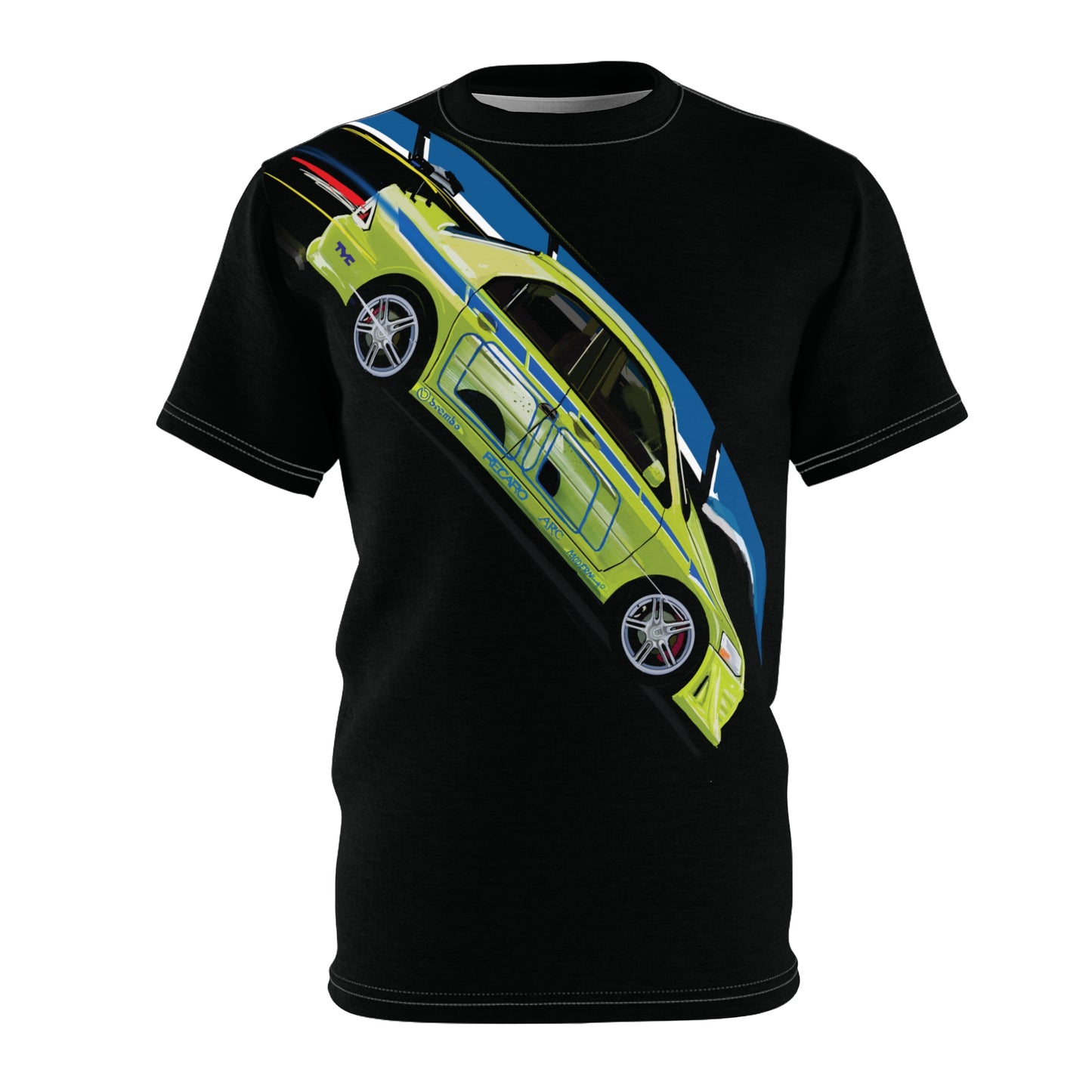 Mitsubishi lancer evolution fast & Furious Unisex T-shirt (AOP)