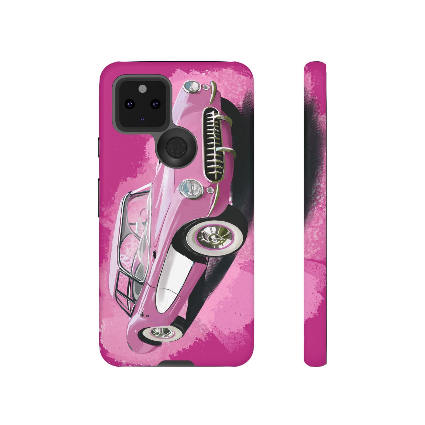 Pink Corvette Case iPhone 16 15 14 13 12 11 Pro max Samsung Galaxy Pixel Tough