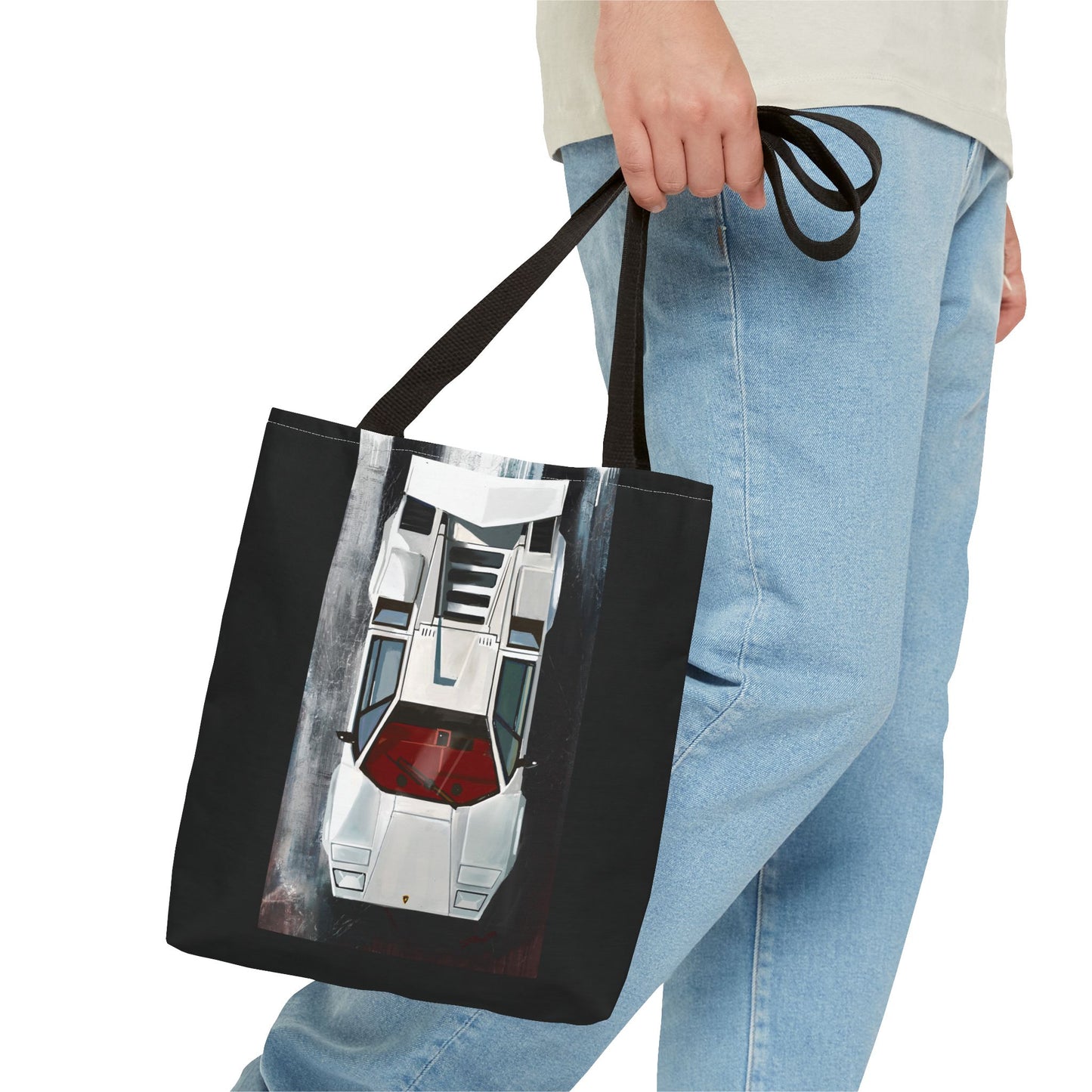 Lamborghini Countach  Library Carry Tote Bag (AOP)